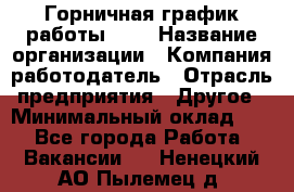 Горничная-график работы 1/2 › Название организации ­ Компания-работодатель › Отрасль предприятия ­ Другое › Минимальный оклад ­ 1 - Все города Работа » Вакансии   . Ненецкий АО,Пылемец д.